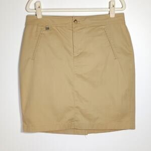 Lauren Ralph Lauren Khaki Cotton Skirt 12